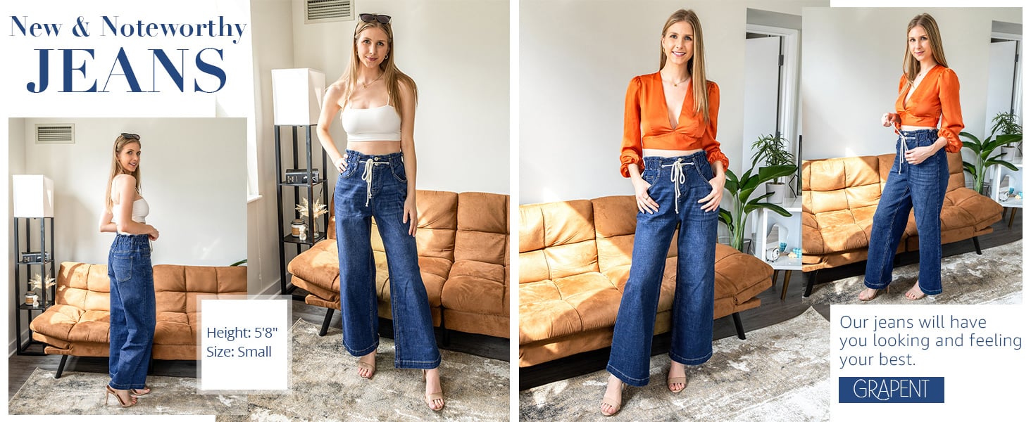 wide leg baggy jeans for women PAGHGBOOG