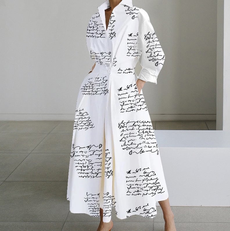 Plain Lapel Shirt Wrap Dress (Buy 2 Free Shipping)