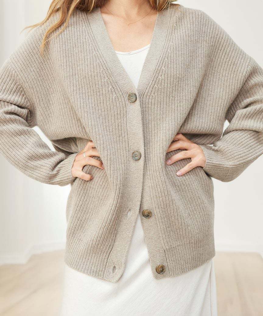 V Neck Knit Cardigan (Buy 2 Free Shipping)