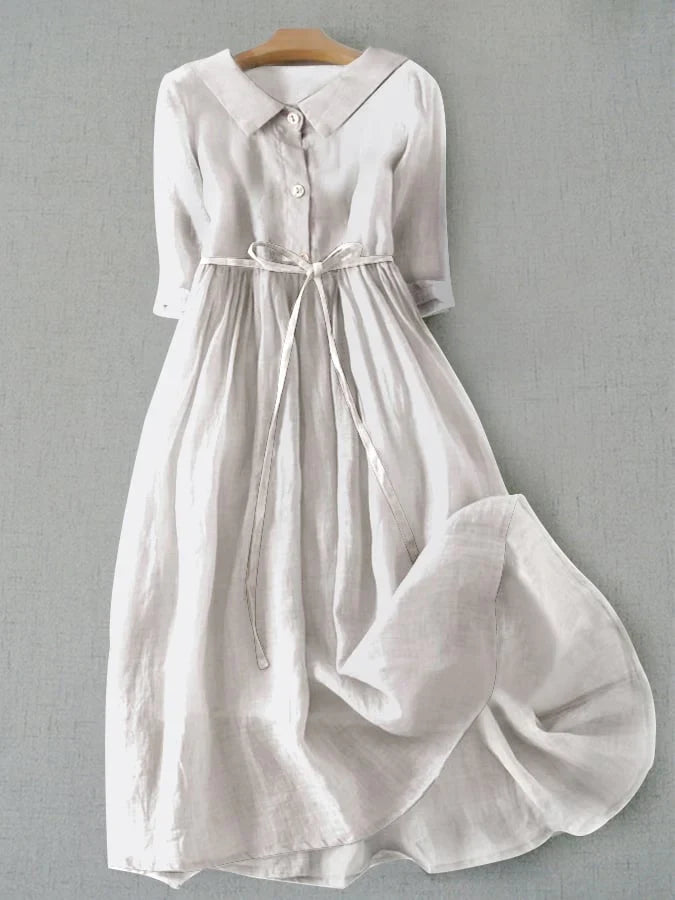  Elegant Cotton-Linen Dress (Buy 2 Free Shipping)