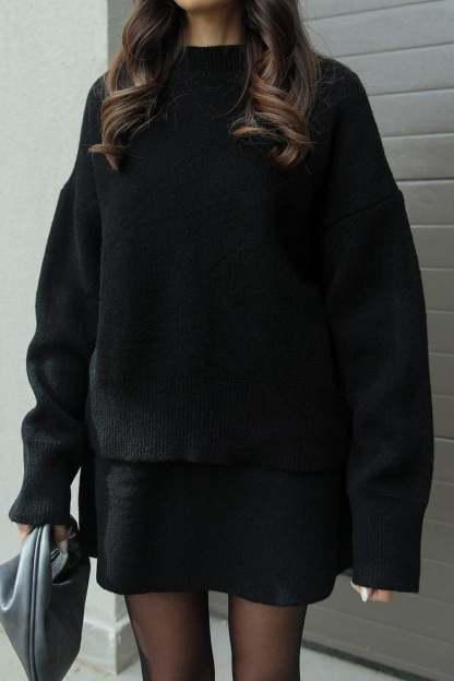 Knitted Skirt Suit (Top + skirt) 🔥 Buy 2 Free Shipping