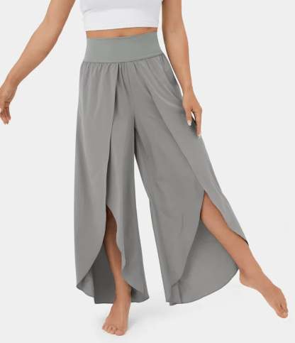 High Waisted Back Waistband Pocket Wide Leg Pants(Buy 2 Free Shipping)