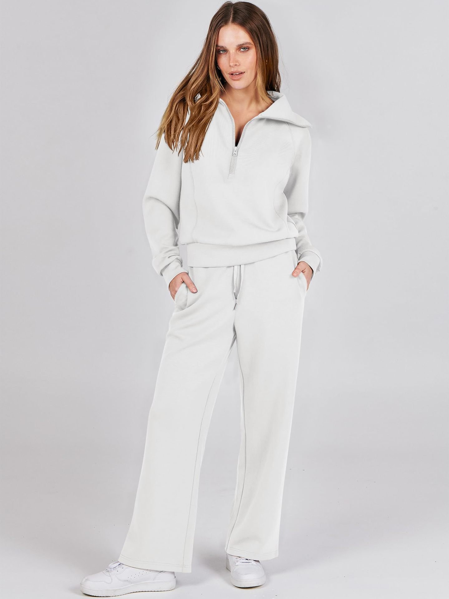 2024 New Year Hot Sale🔥Women's Navy Collar Half Zip Suit (Buy 2 Free Shipping)