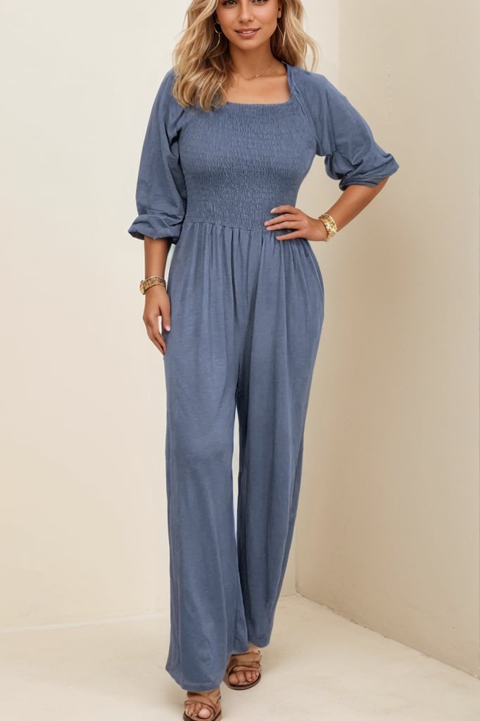 Last Day Promotion❤️Casual Solid Color Jumpsuit(Buy 2 Free Shipping)
