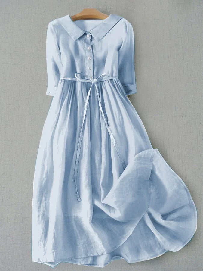  Elegant Cotton-Linen Dress (Buy 2 Free Shipping)