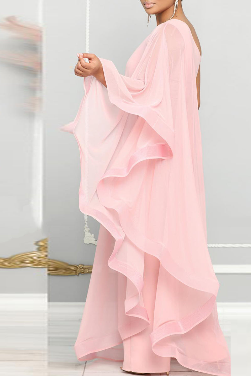 Elegant One Shoulder Ruffled Jumpsuits (Buy 2 Free Shipping)