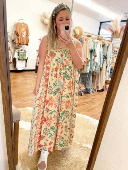 Last Day 49% OFF🔥Vintage Floral Printed Loose Jumpsuit Romper