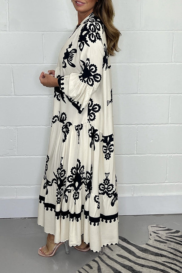 Boho Bloom Embroidered Maxi Dress (Buy 2 Free Shipping)