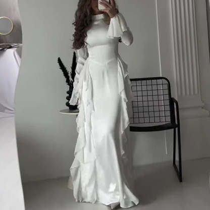 Elegant Ruffle Maxi Dress (Free Shipping)