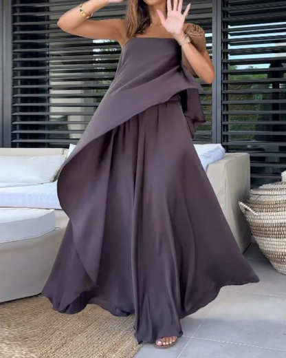 Sleeveless Tube Top Loose Two Piece Suit (Buy 2 Free Shipping)