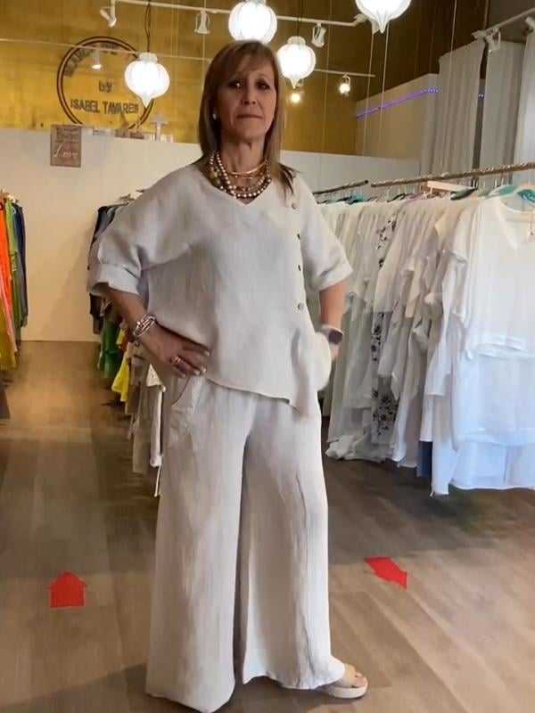 Last Day Promotion🔥Women's Linen Casual Suit(Buy 2 Free Shipping)