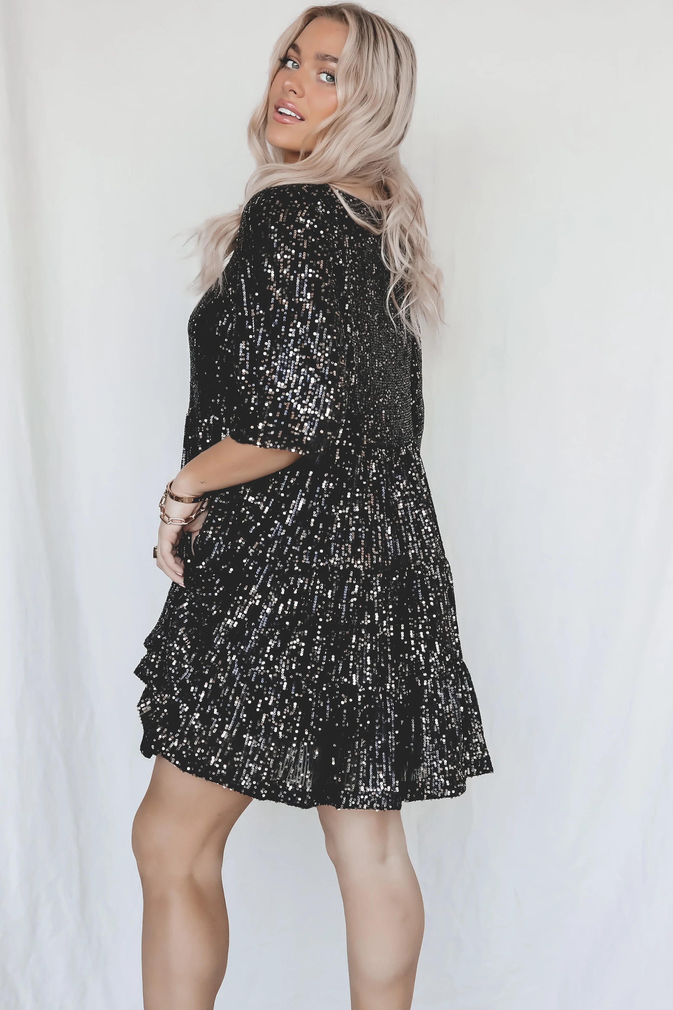 2024 Hot Sale✨Sequin Baby Doll Dress❤️Buy 2 Free Shipping