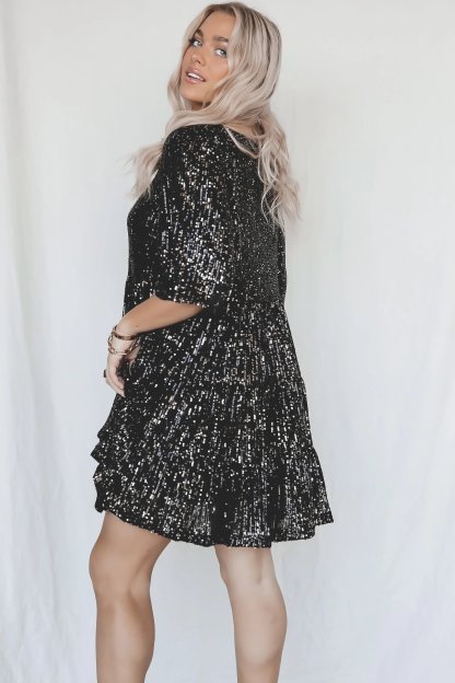 2024 Hot Sale✨Sequin Baby Doll Dress❤️Buy 2 Free Shipping