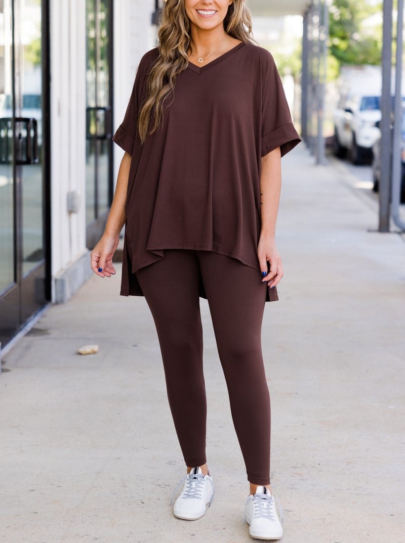 Last Day Promotion🔥Ultra Comfy Short Sleeve Tee and Legging Set (Buy 2 Free Shipping)