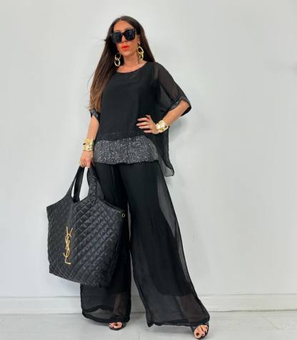 Last Day Promotion🔥Elegant Chiffon Two-Piece Set(Buy 2 Free Shipping)