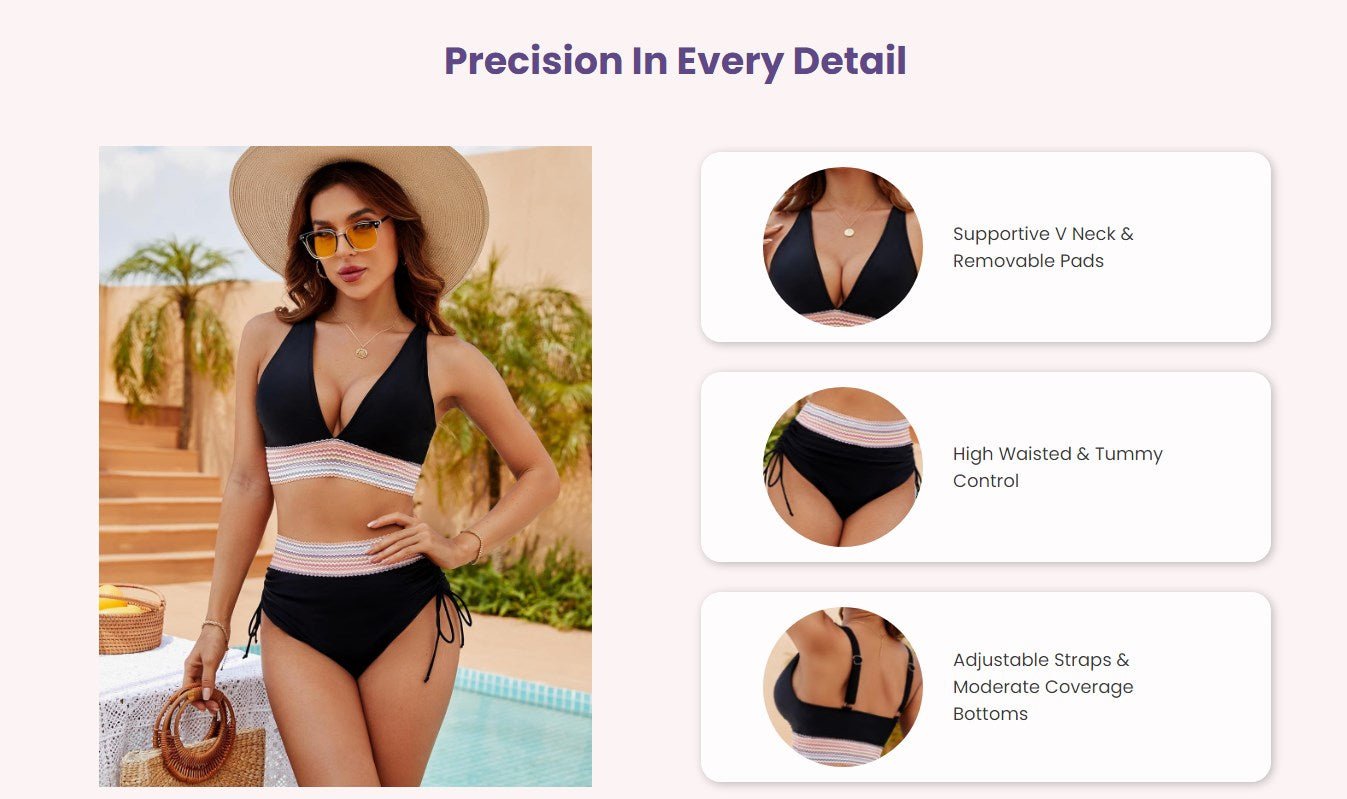 Summer Sale 50% OFF🌹High Waisted Tummy Control Bikini Sets (Buy 2 Freeship)