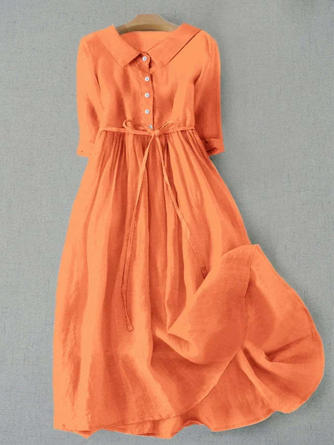 Elegant Cotton-Linen Dress (Buy 2 Free Shipping)