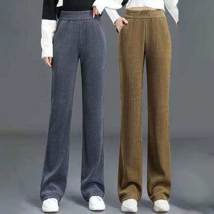 ❄️Winter Necessity🌟Women's Versatile Stretchy Elastic Waist Comfy Wide-Leg Pants