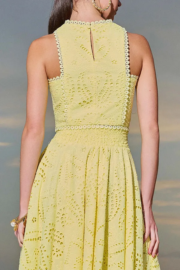 Paris Dreaming Embroidered Lace High Rise Pocketed Maxi Skirt and Crop Tank Top(Buy 2 Free Shipping)