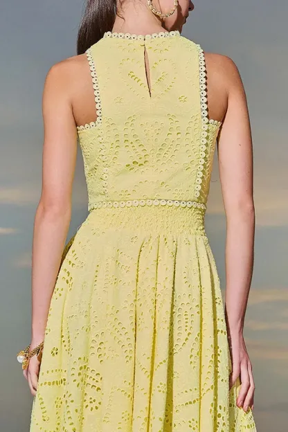 Paris Dreaming Embroidered Lace High Rise Pocketed Maxi Skirt and Crop Tank Top(Buy 2 Free Shipping)
