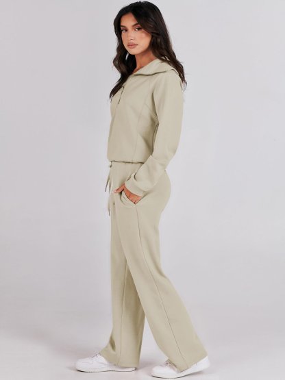 2024 New Year Hot Sale🔥Women's Navy Collar Half Zip Suit (Buy 2 Free Shipping)