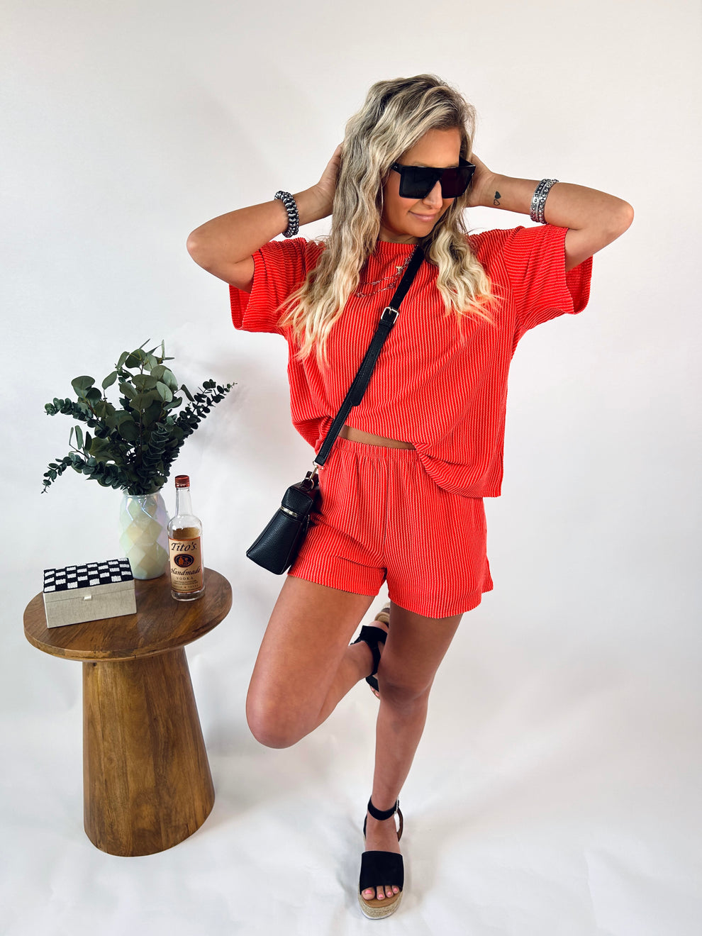 Ribbed Top and Short Set (Buy 2 Free Shipping)