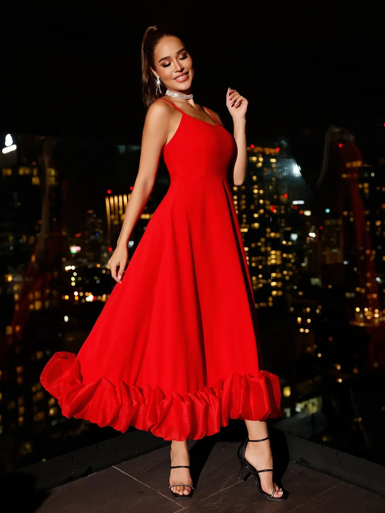 Flounce Dress (Buy 2 Free Shipping)