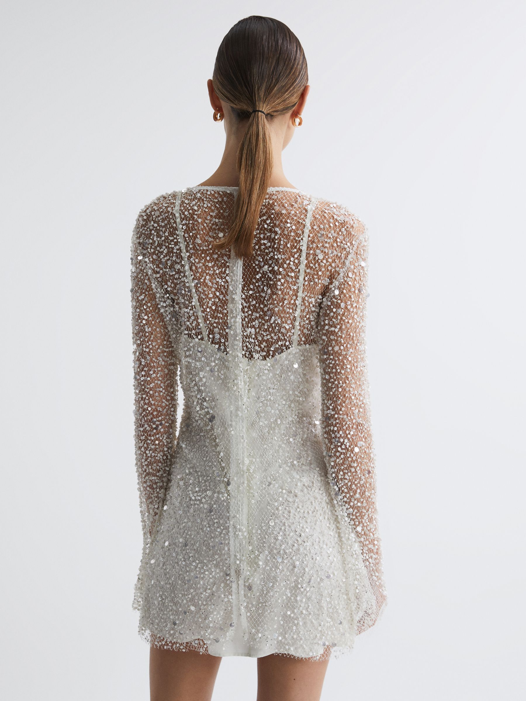 Handcrafted Sequin Mini Dress (Buy 2 Free Shipping)