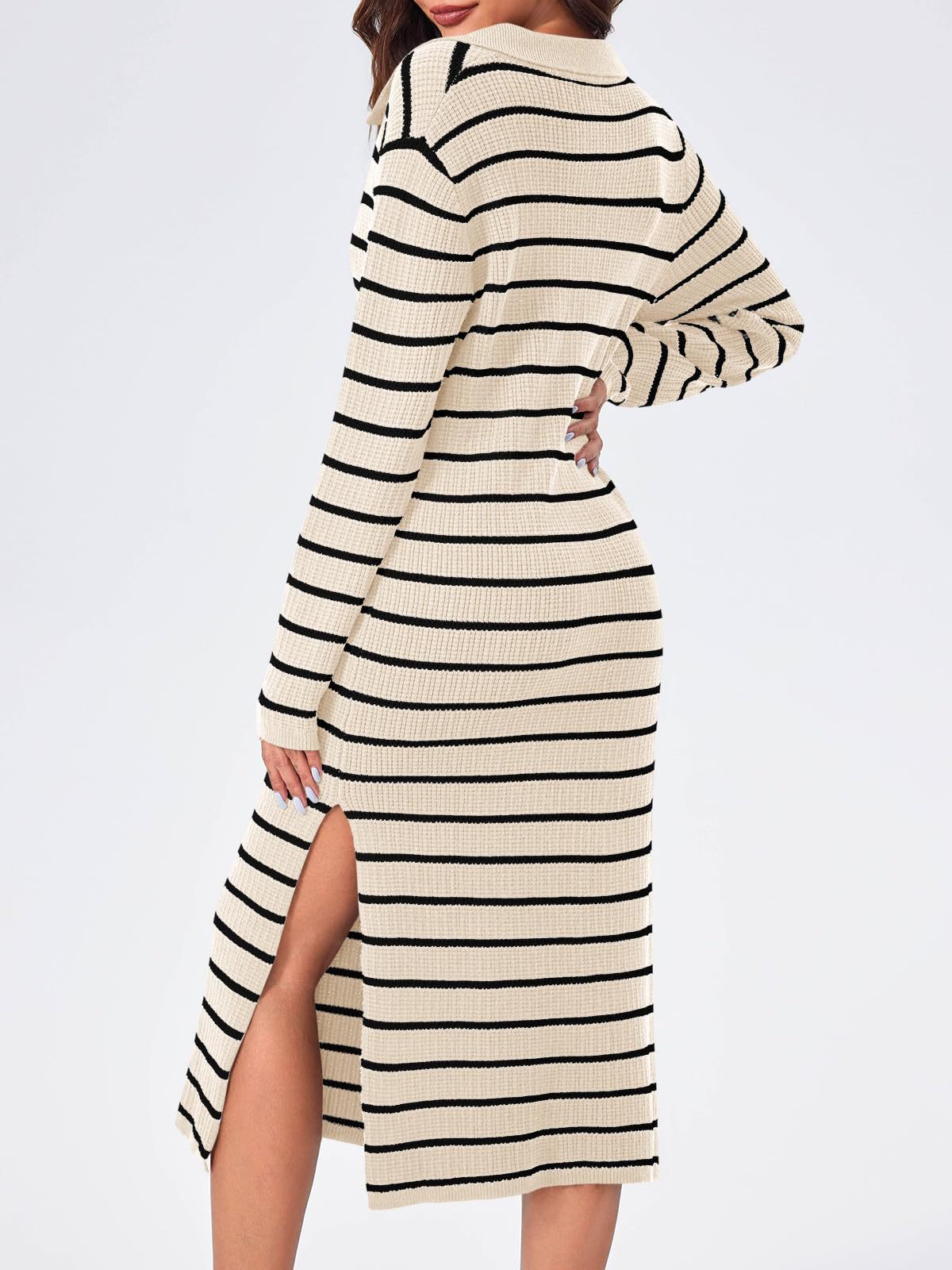 Striped Knit Sweater Dress(Buy 2 Free Shipping)
