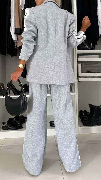 Lapel Long Sleeve Casual Suit (Buy 2 Free Shipping)