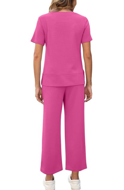Fashion Comfy Wide Leg 2 Piece Lounge Set (Buy 2 Free Shipping)