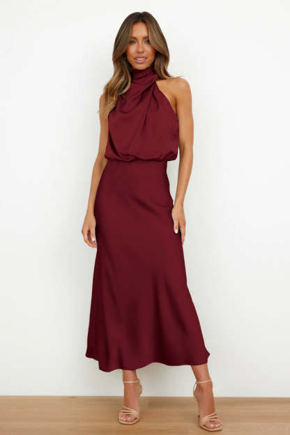 Elegant Sleeveless High Neck Dress (Buy 2 Free Shipping)