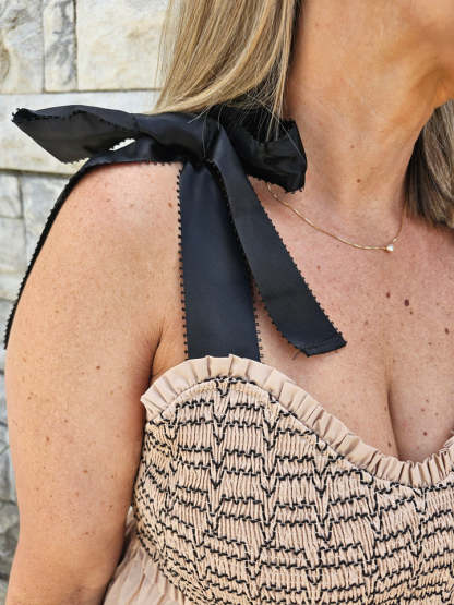 Tie Shoulder Dress (Buy 2 Free Shipping)