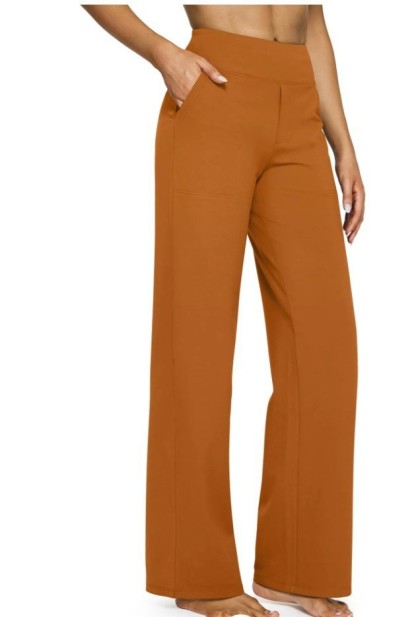 Wide Leg Yoga Pants High Waist with Pockets (Buy 2 Free Shipping)