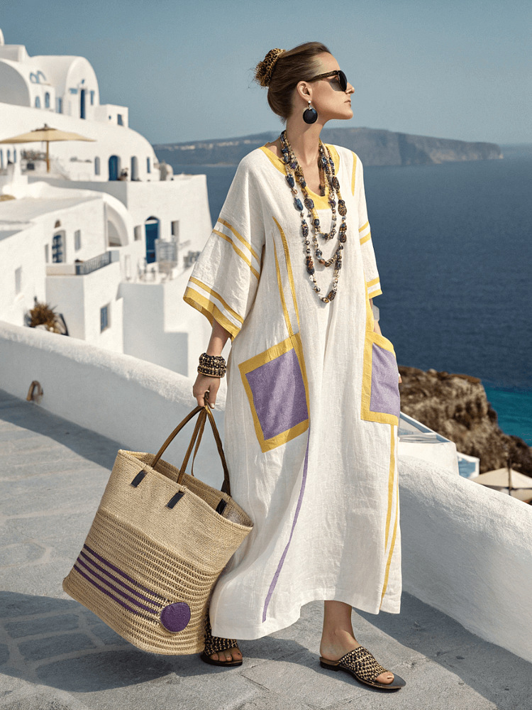 New Summer Foreign Trade Style European And American Amazon Independent Station Hot Style Elegant Large-Size Printed Long Dress