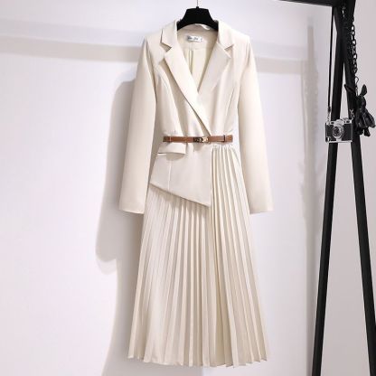 Elegant Blazer-Style Pleated Dress (Buy 2 Free Shipping)