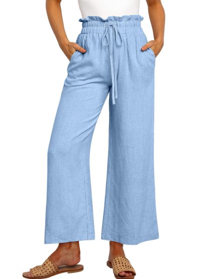 Casual Loose High Waist Linen Pants (Buy 2 Free Shipping)