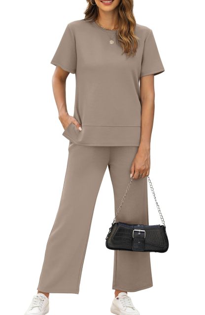 Fashion Comfy Wide Leg 2 Piece Lounge Set (Buy 2 Free Shipping)