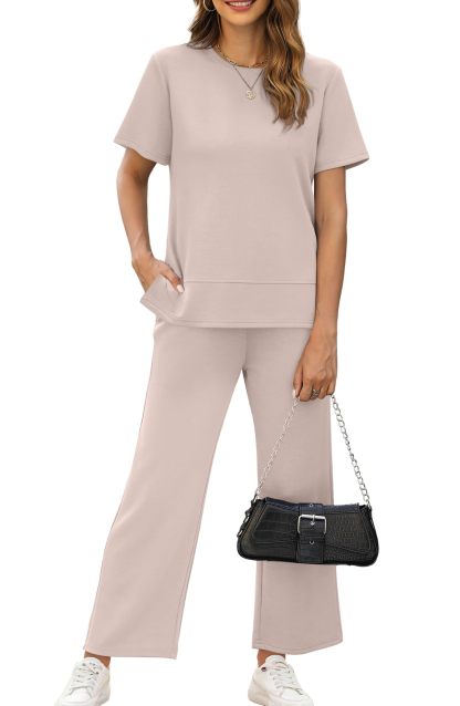 Fashion Comfy Wide Leg 2 Piece Lounge Set (Buy 2 Free Shipping)