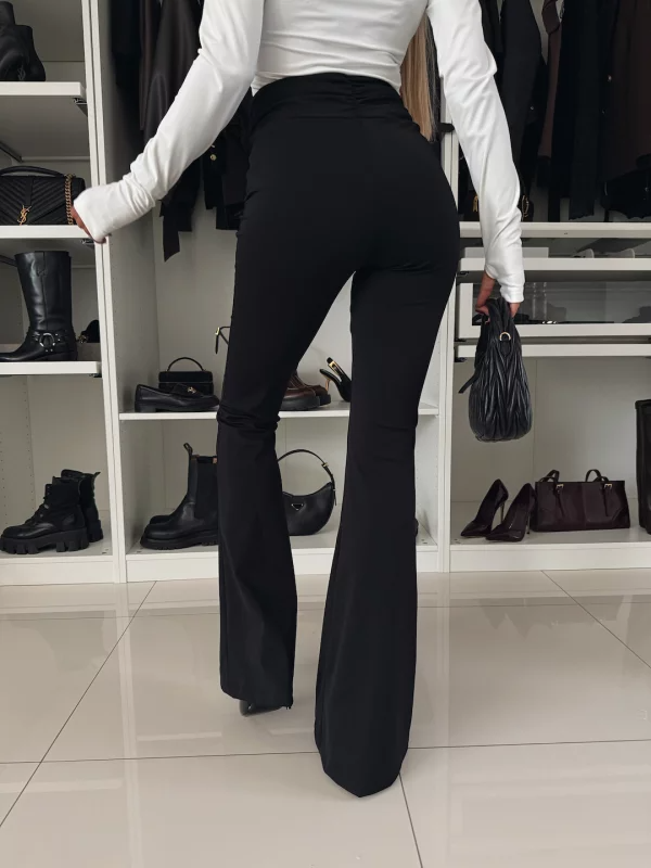 High Rise Ruched Waist Stretch Flare Pants (Buy 2 Free Shipping)