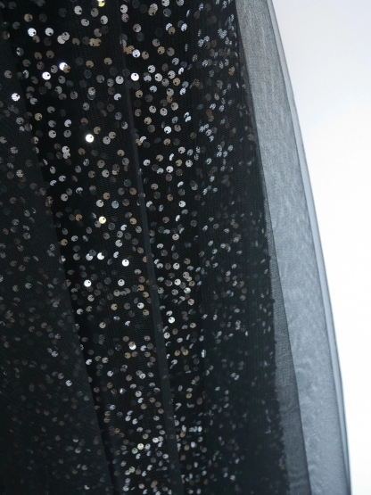 Layered Tulle Sequin Maxi Skirt (Buy 2 Free Shipping)