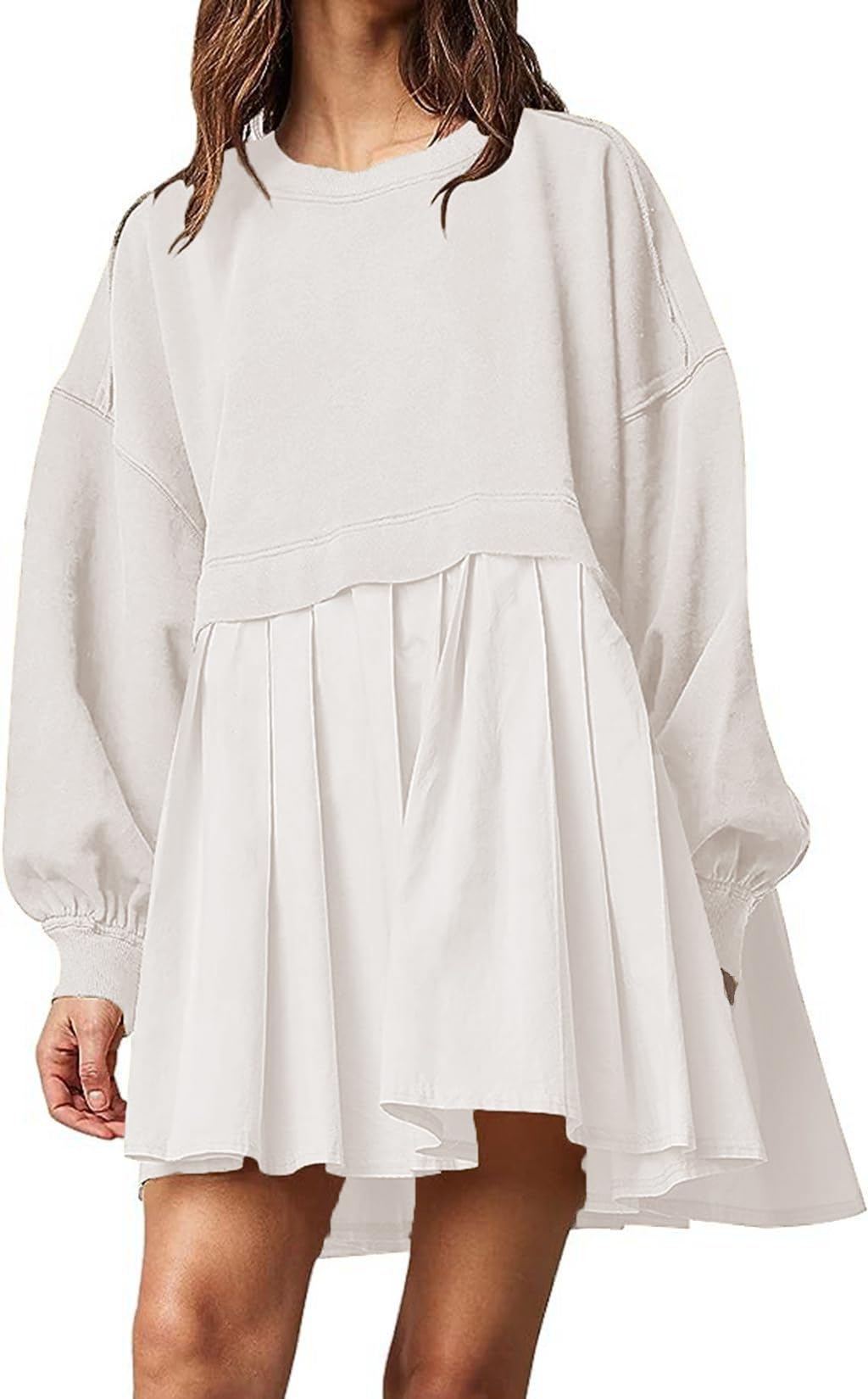 Oversized Sweatshirt Dress (Buy 2 Free Shipping)
