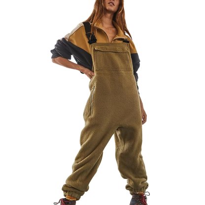 Fleece Warm Overalls Loose Casual Jumpsuits (Buy 2 Free Shipping)