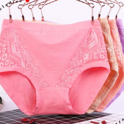 2023 Plus Size High Waist Cotton Panties