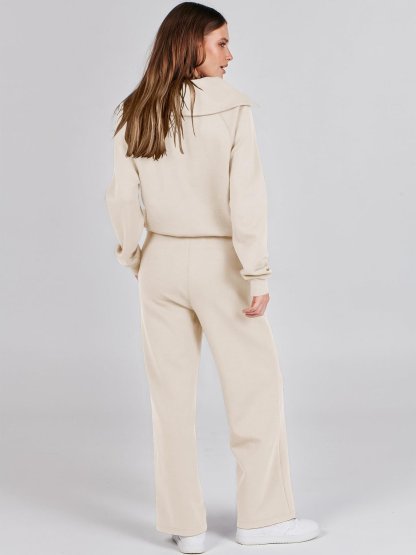 2024 New Year Hot Sale🔥Women's Navy Collar Half Zip Suit (Buy 2 Free Shipping)