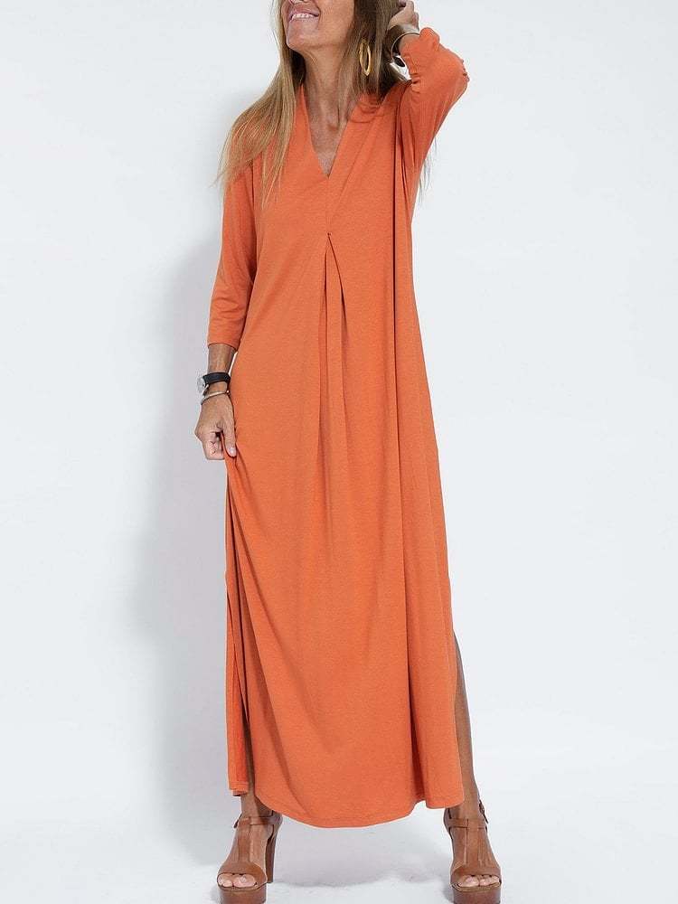 2024 Hot Sale🔥Elegant V-neck Comfortable Dress(BUY 2 FREE SHIPPING)