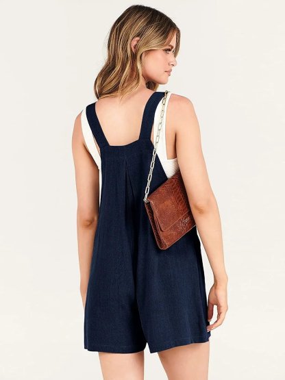Last Day Promotion🔥Adjustable Wide Leg Pocket Short Overalls Romper(Buy 2 Free Shipping)
