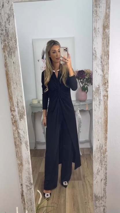 2 Pieces Suit With Long Top Matching Trouser(Buy 2 Free Shipping)