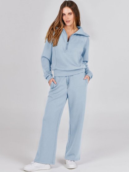 2024 New Year Hot Sale🔥Women's Navy Collar Half Zip Suit (Buy 2 Free Shipping)