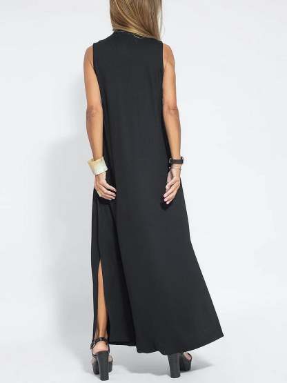 Last Day Promotion🔥Elegant Solid Color Sleeveless Maxi Dress(BUY 2 FREE SHIPPING)